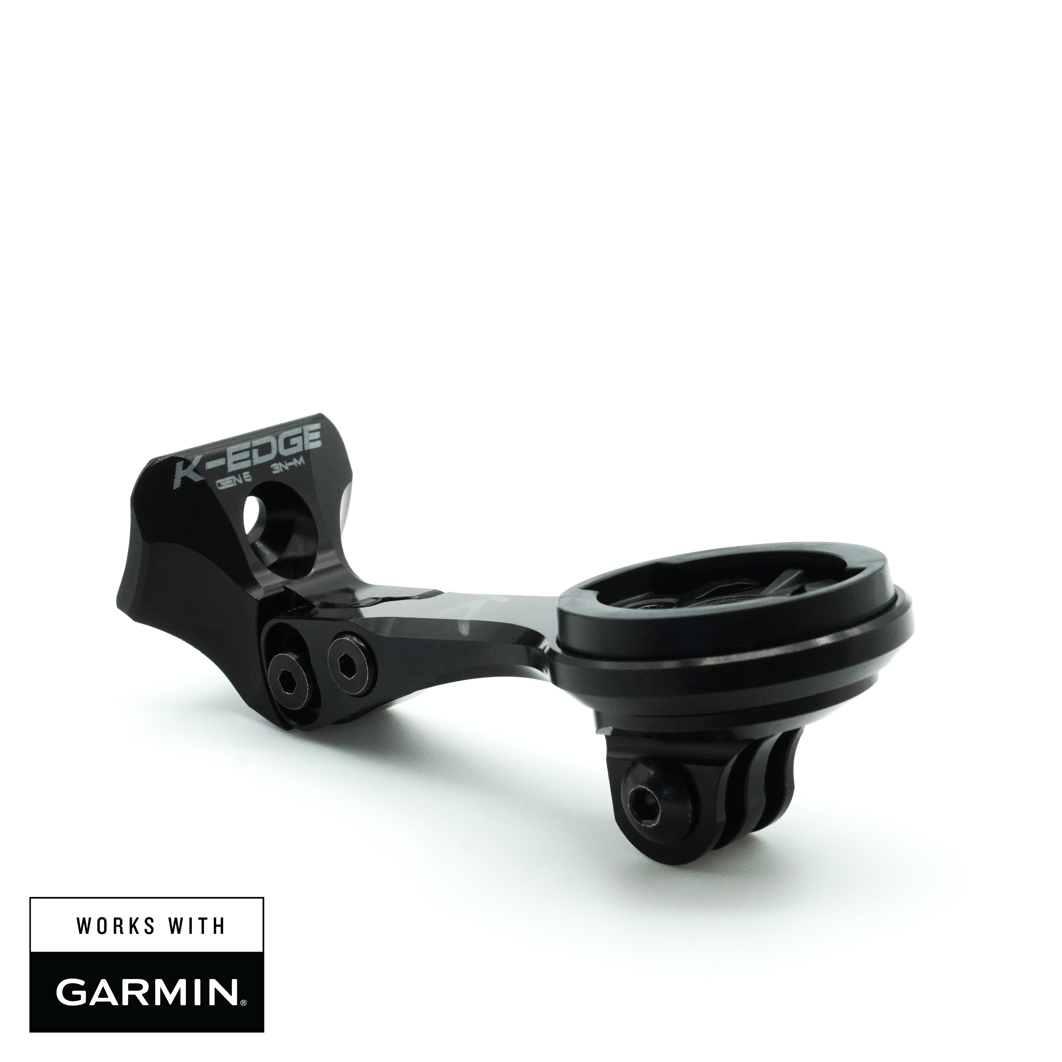 K-Edge | Gen 6. Madone/Emonda Combo Bicycle Computer Mount | Garmin | Black