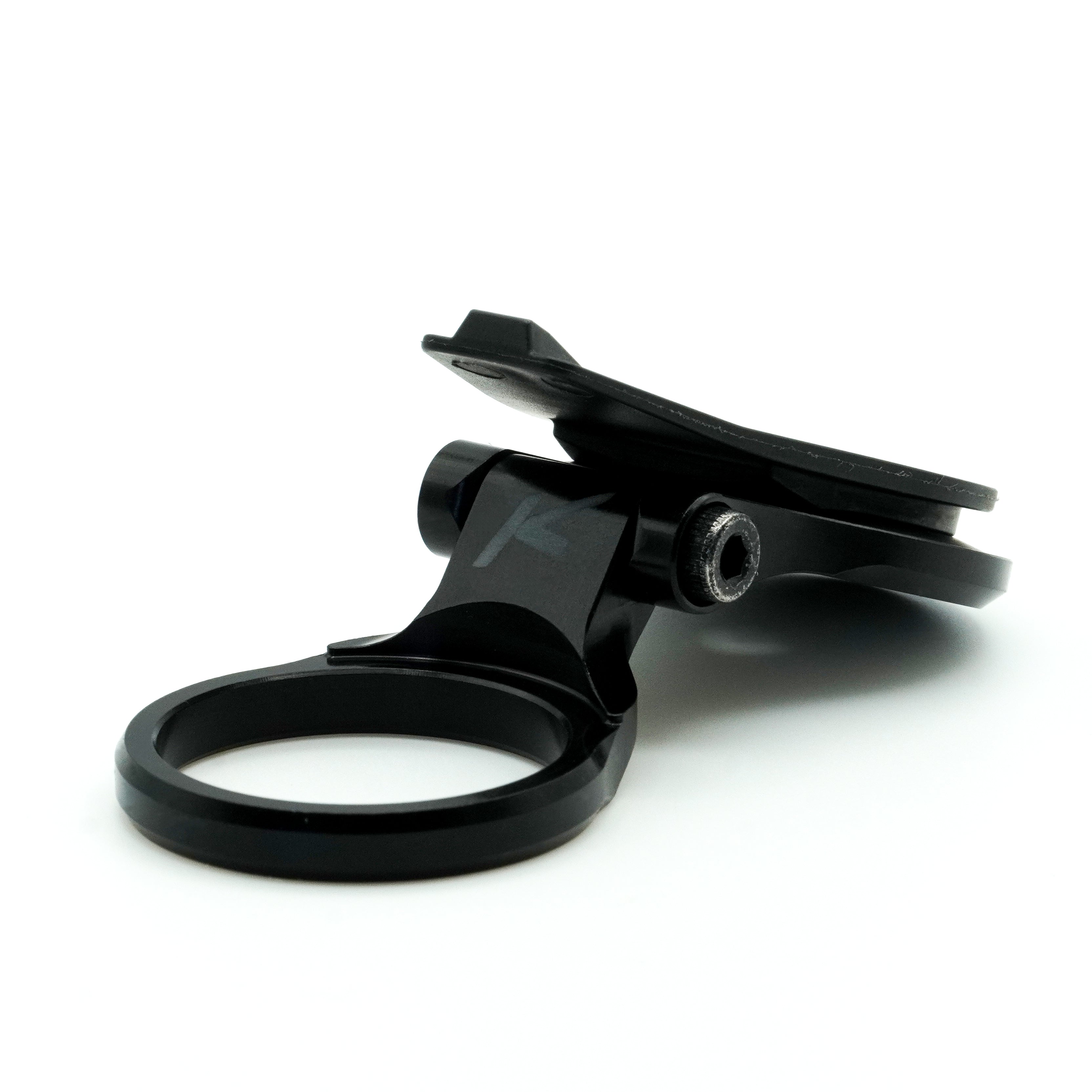 K-Edge | Boost Stem Bicycle Computer Mount | Hammerhead | Black | Side Angle