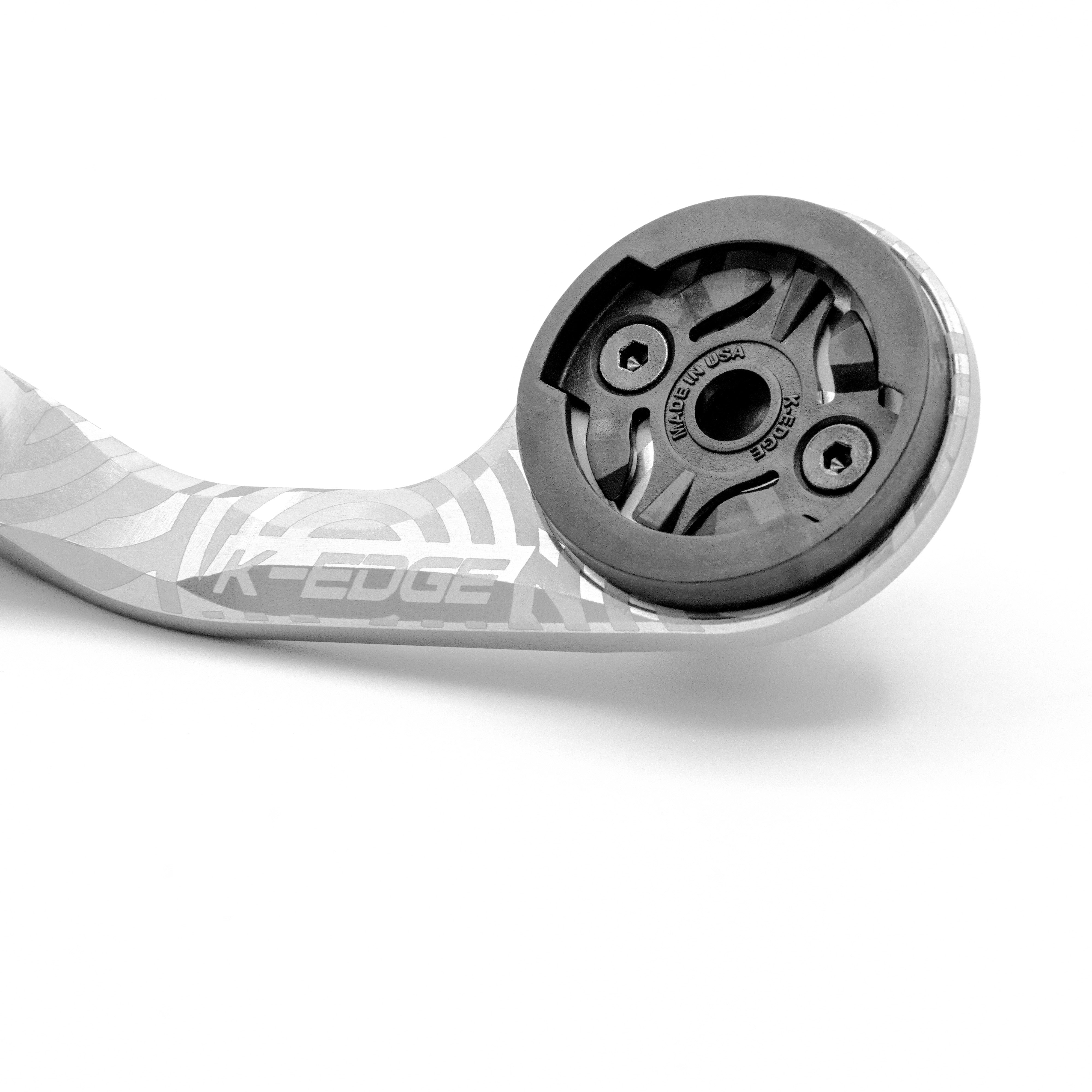 K-Edge | Garmin | Max XL Bicycle Computer Mount Limited Edition Silver