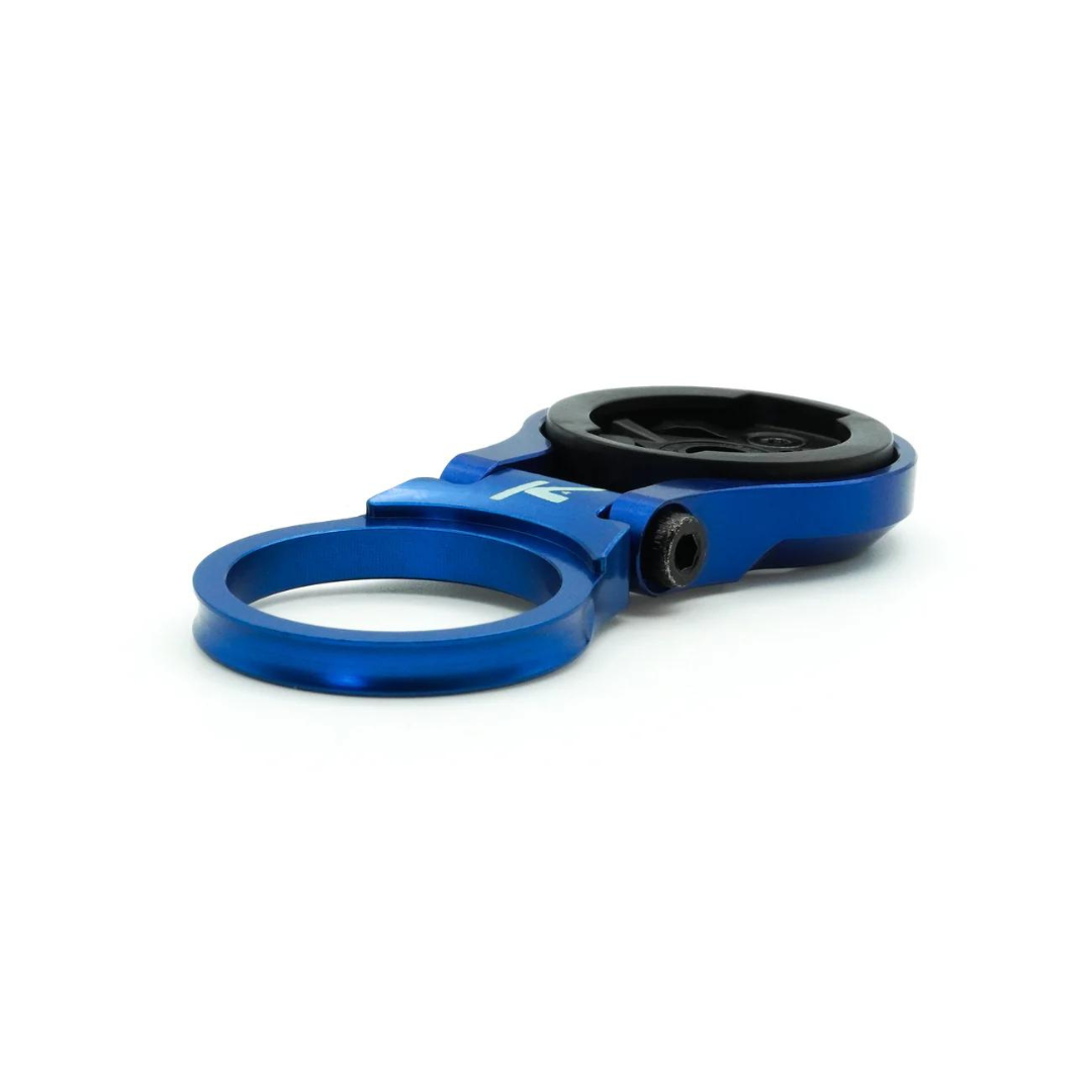 K-Edge | Adjustable Bicycle Computer Stem Mount | Garmin | Blue | Side Angle