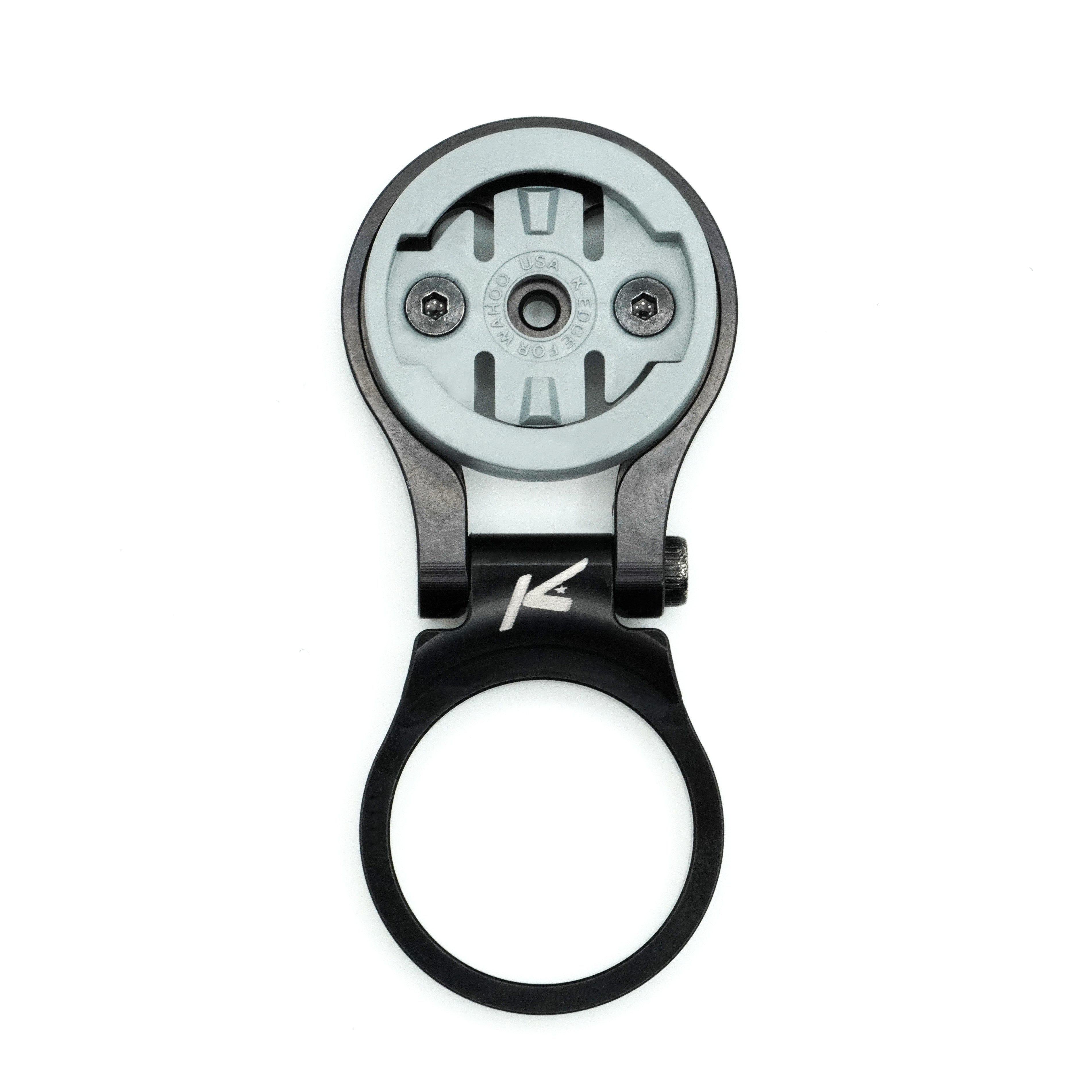 K-Edge | Adjustable Bicycle Computer Stem Mount | Wahoo | Black | Front