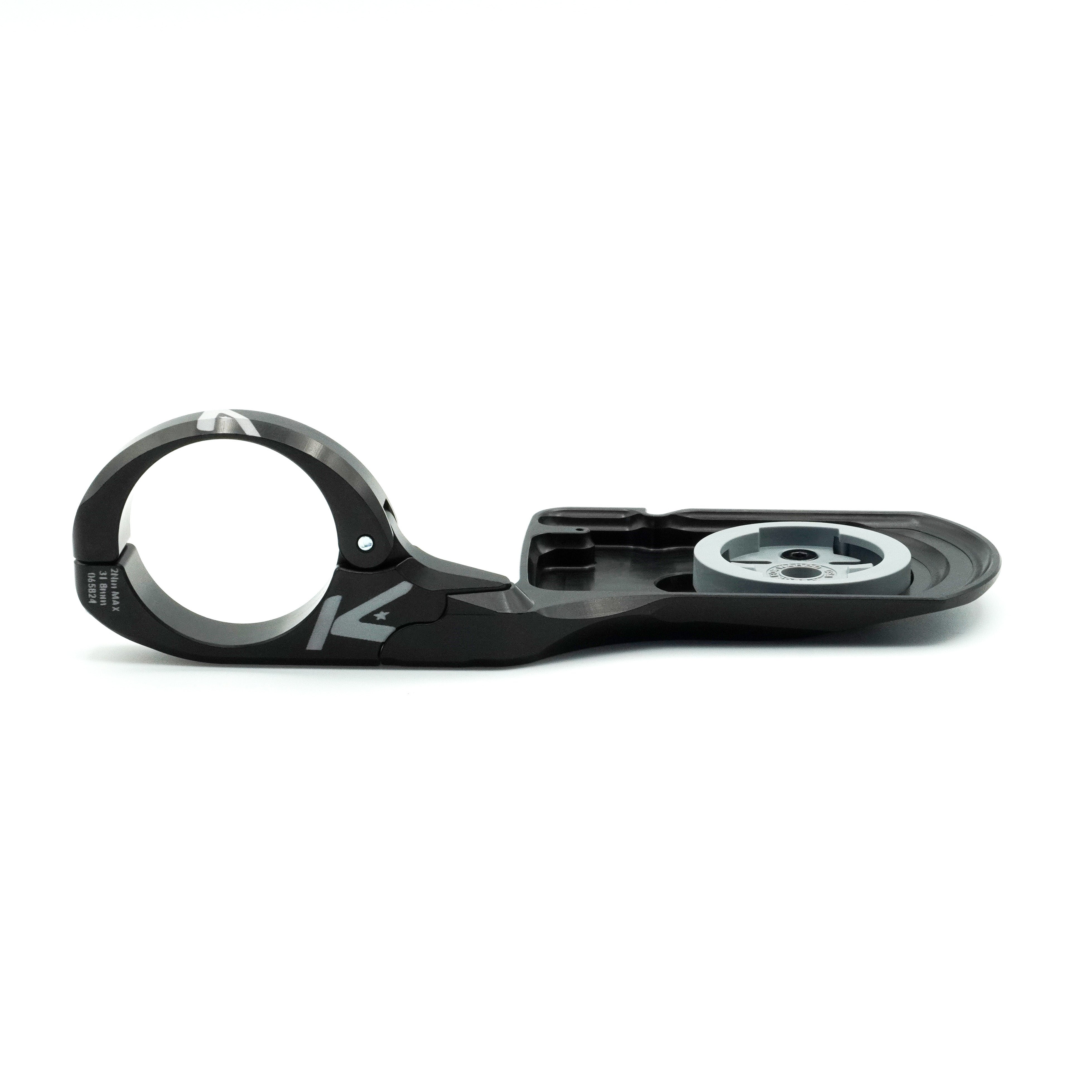 K-Edge | Aero Roam Bicycle Computer Mount | Wahoo| Black | Side Angle