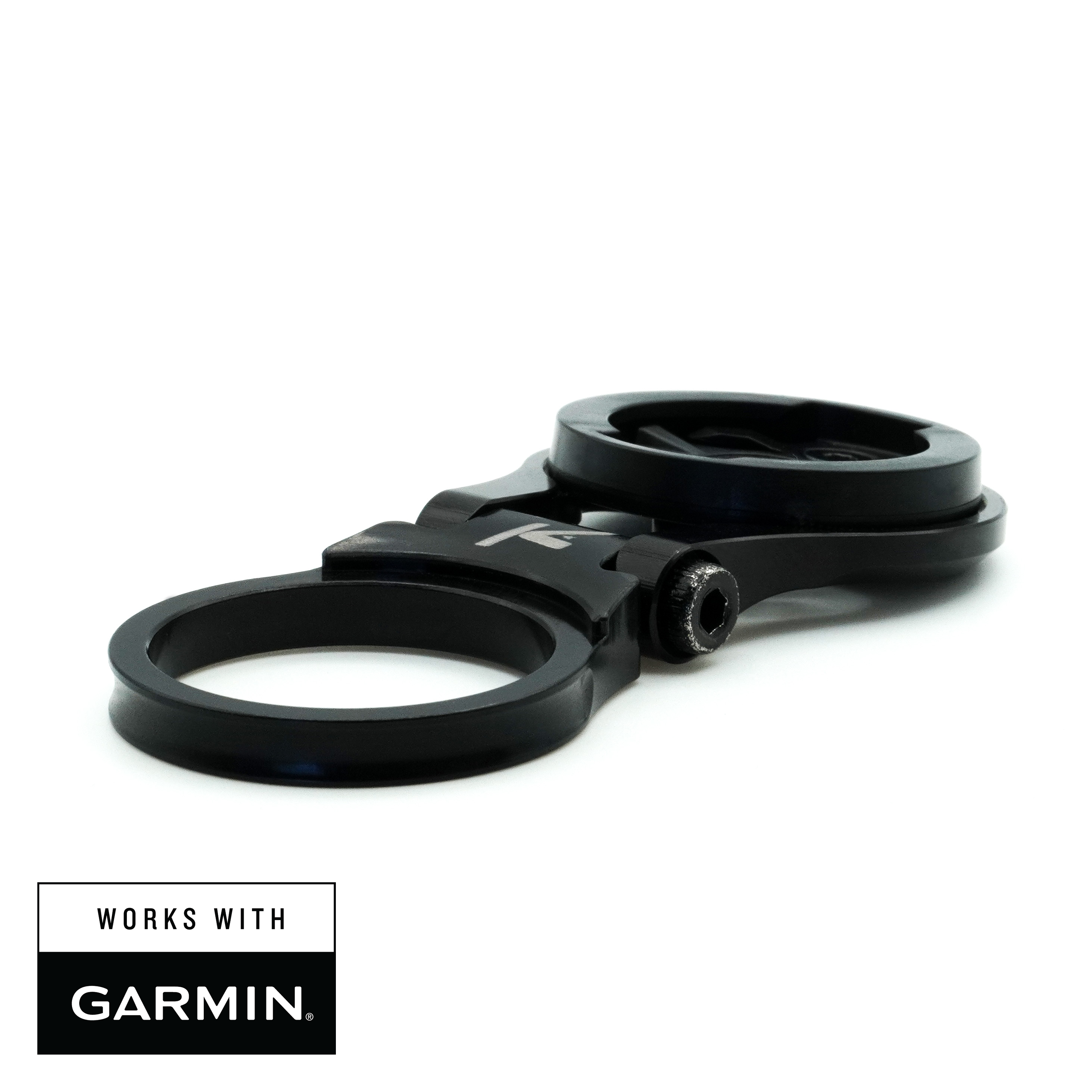 K-Edge | Adjustable Bicycle Computer Stem Mount | Garmin | Black