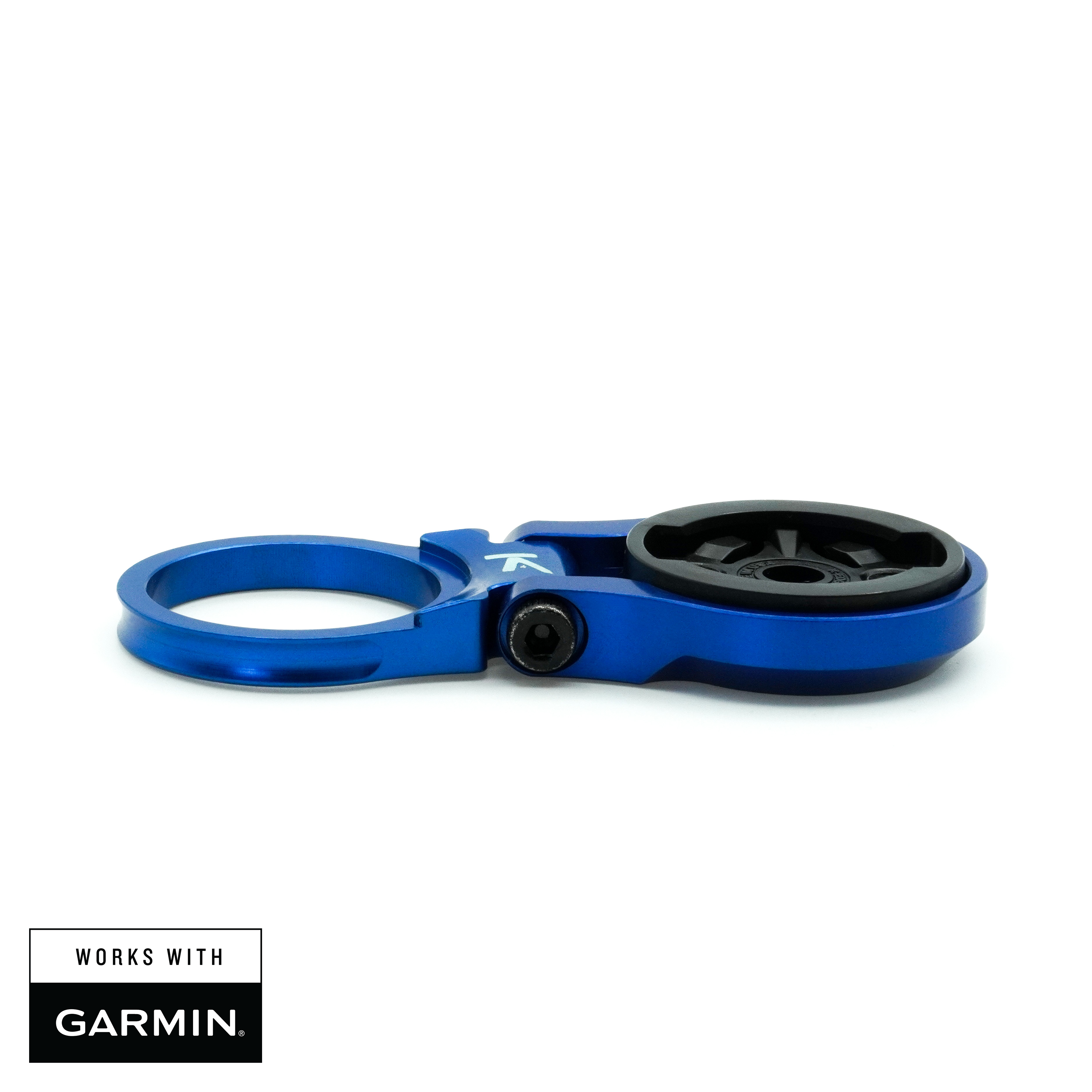 K-Edge | Adjustable Bicycle Computer Stem Mount | Garmin | Blue