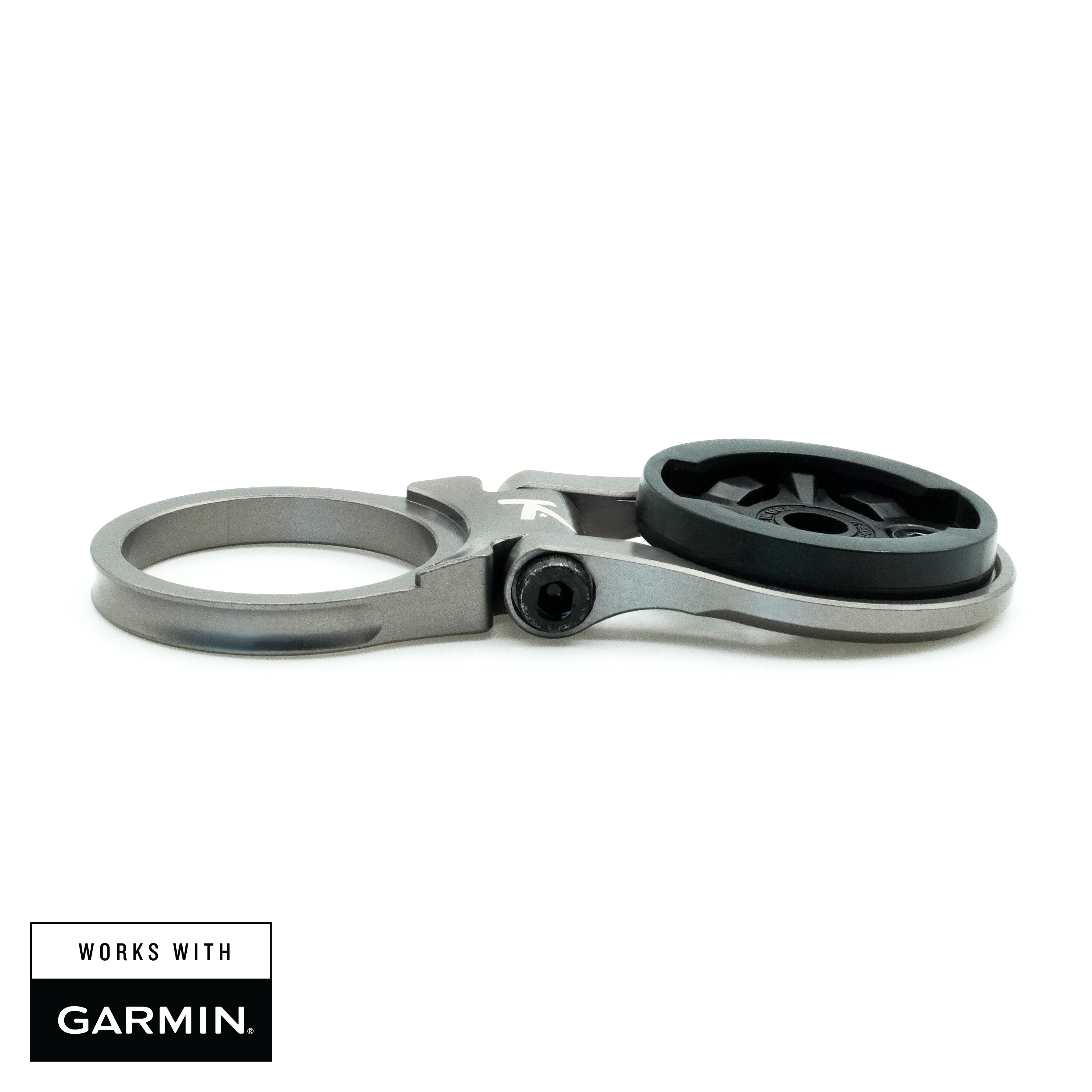 K-Edge | Adjustable Bicycle Computer Stem Mount | Garmin | Gun Metal