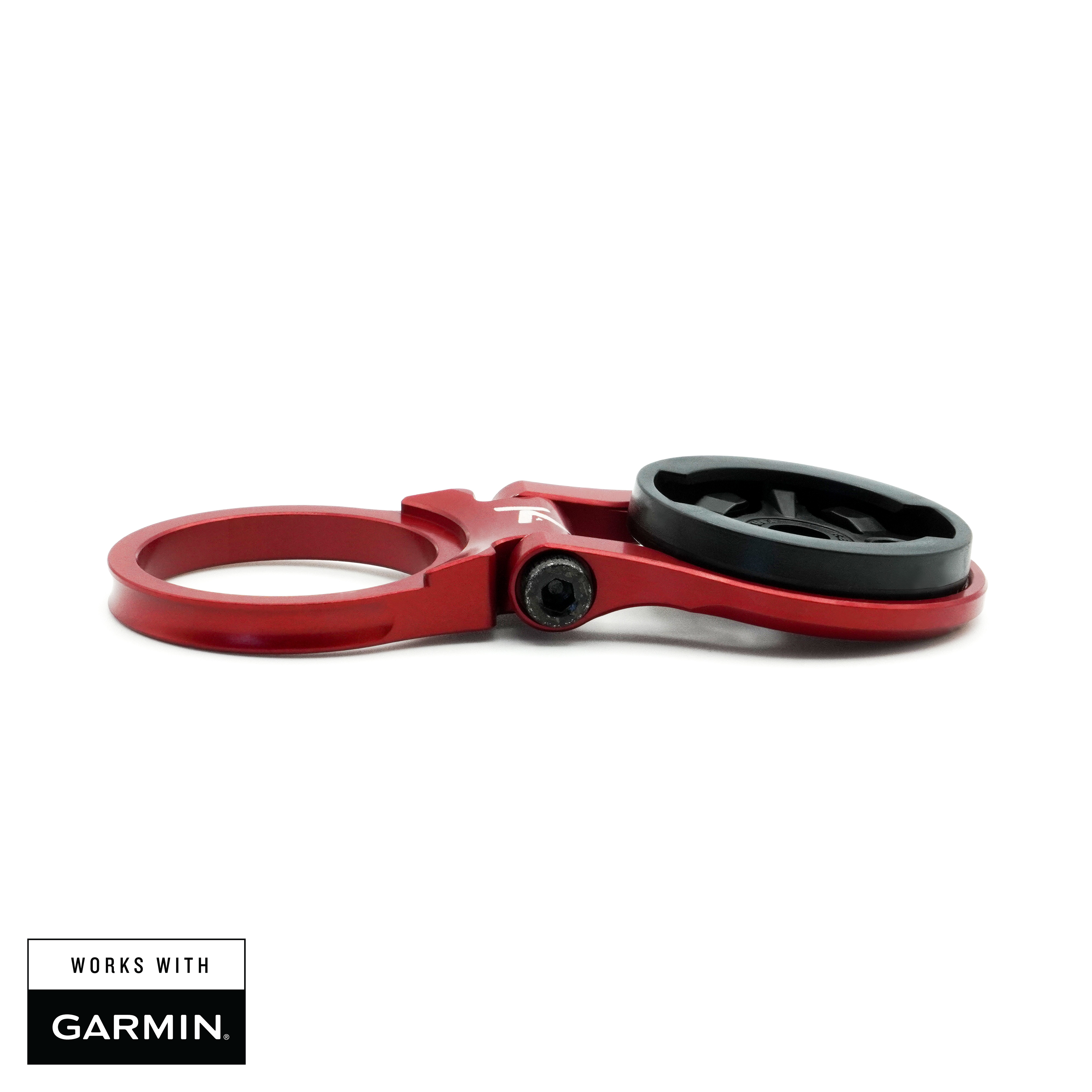 K-Edge | Adjustable Bicycle Computer Stem Mount | Garmin | Red