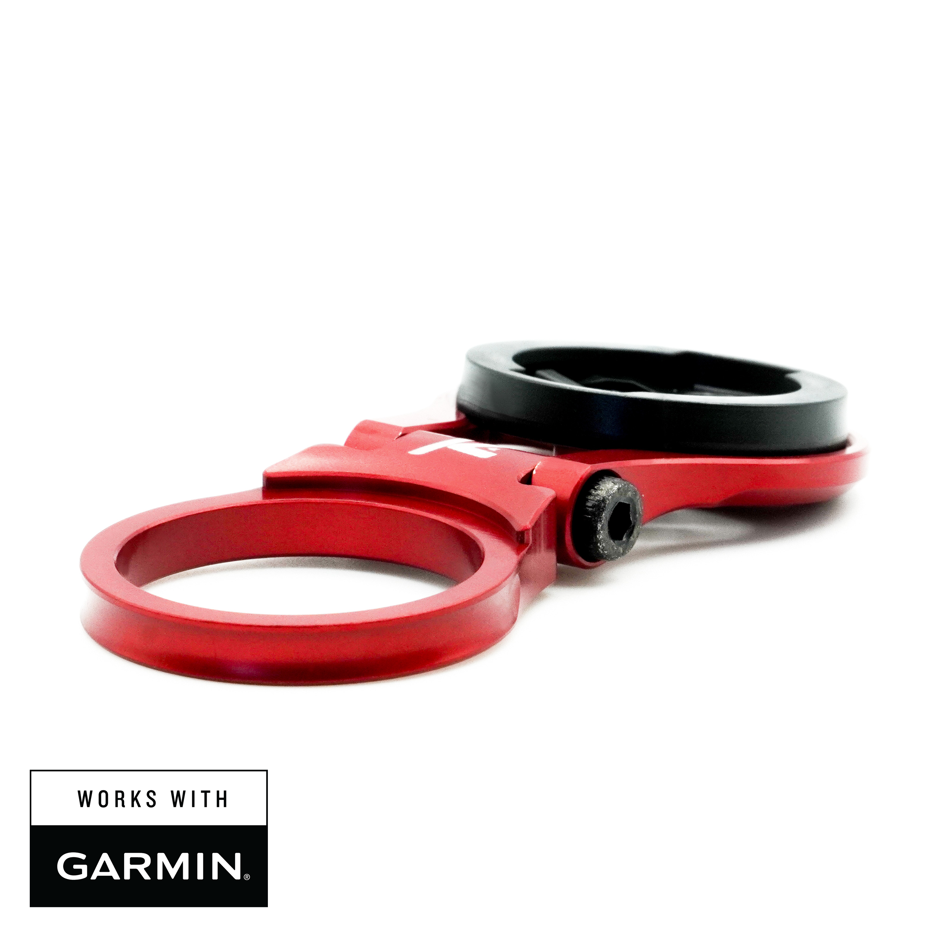 K-Edge | Adjustable Bicycle Computer Stem Mount | Garmin | Red