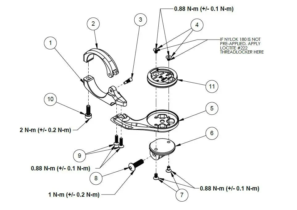 Replacement Computer Mount Hardware