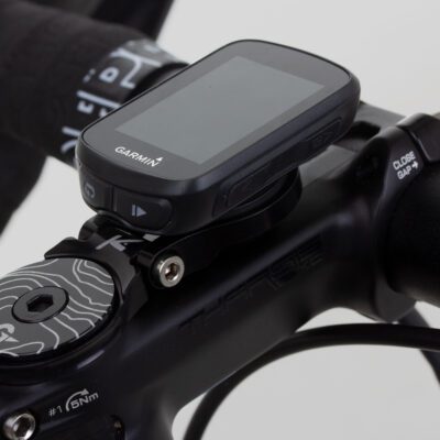 kwmobile 1x Bicycle Mount Compatible with Garmin Edge/Bryton Rider/CatEye -  Set of 1 Top Cap Mounts for Bike GPS Navigation